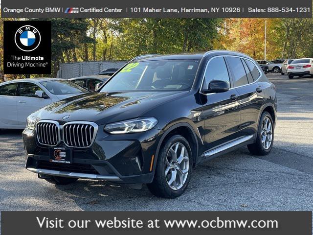 used 2022 BMW X3 car, priced at $38,453