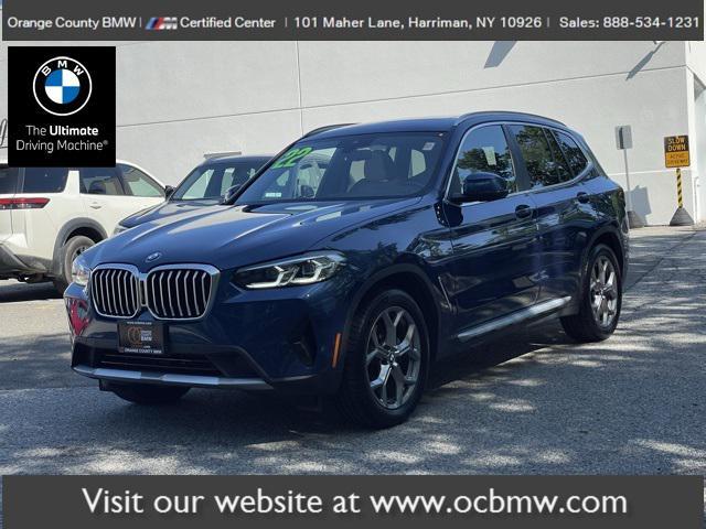 used 2022 BMW X3 car, priced at $37,300