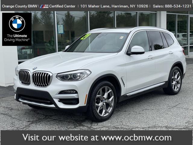 used 2021 BMW X3 car, priced at $35,825