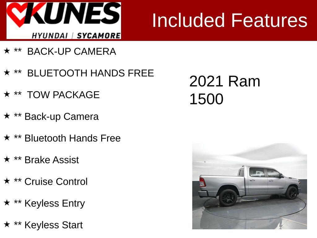 used 2021 Ram 1500 car, priced at $29,977