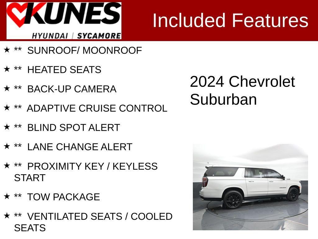 used 2024 Chevrolet Suburban car, priced at $71,606
