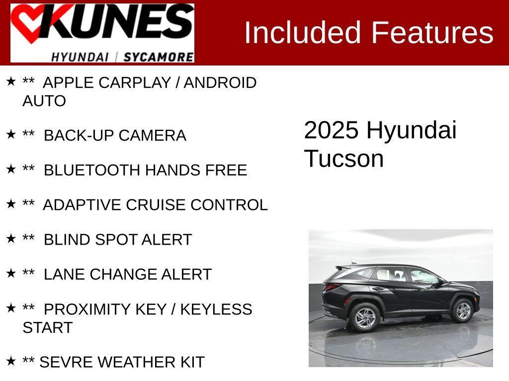new 2025 Hyundai Tucson car, priced at $26,984