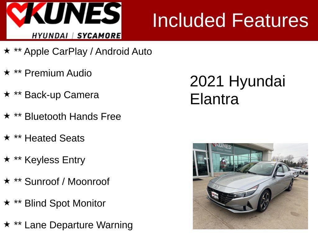 used 2021 Hyundai Elantra car, priced at $18,477