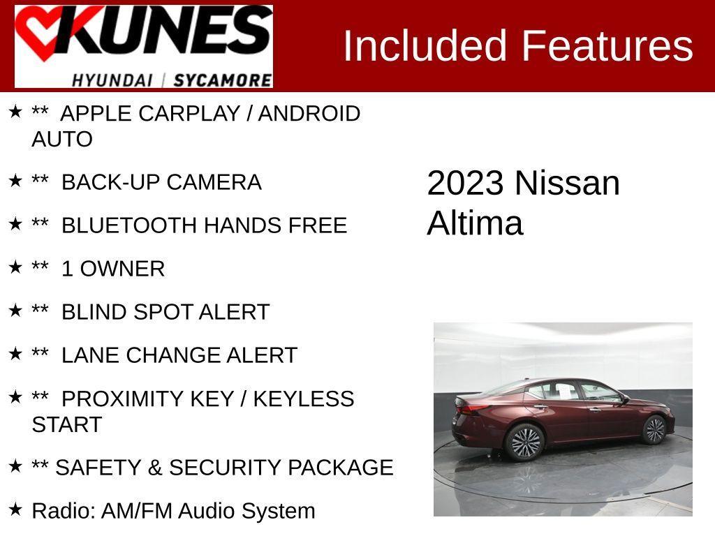 used 2023 Nissan Altima car, priced at $18,995
