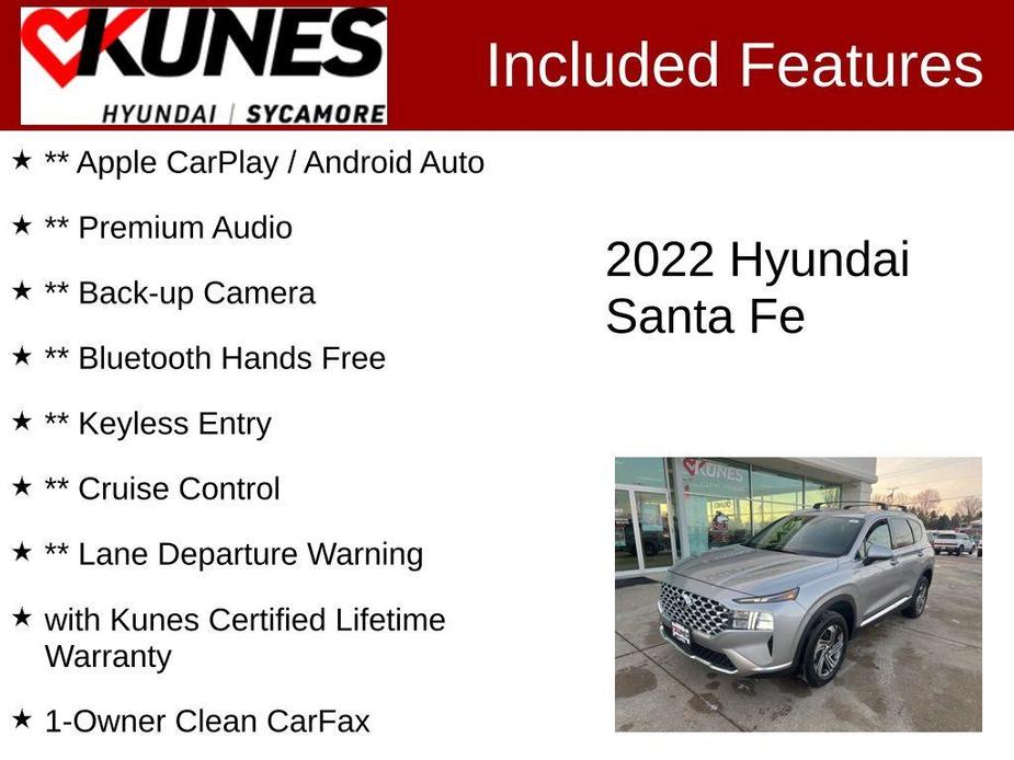 used 2022 Hyundai Santa Fe car, priced at $25,977