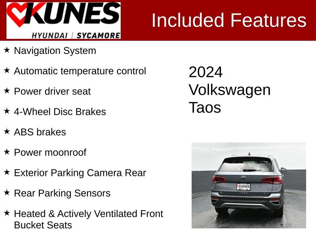 used 2024 Volkswagen Taos car, priced at $28,558