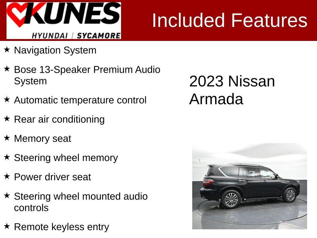 used 2023 Nissan Armada car, priced at $32,593