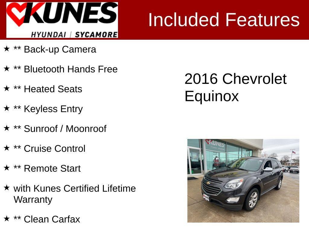 used 2016 Chevrolet Equinox car, priced at $11,377