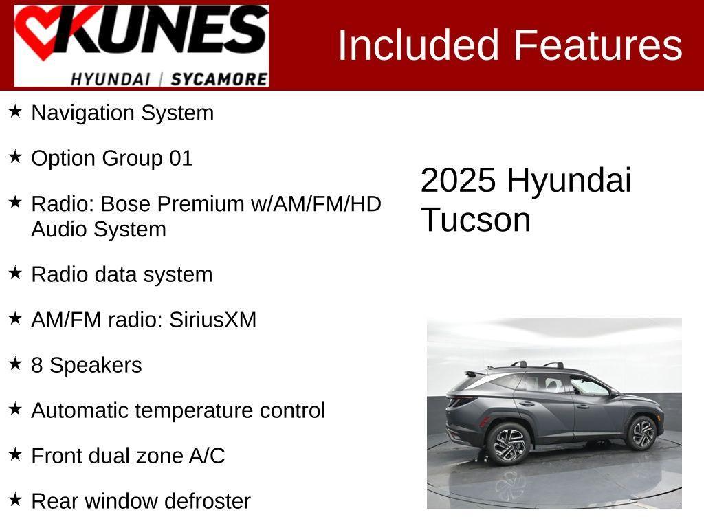 new 2025 Hyundai Tucson car, priced at $37,015