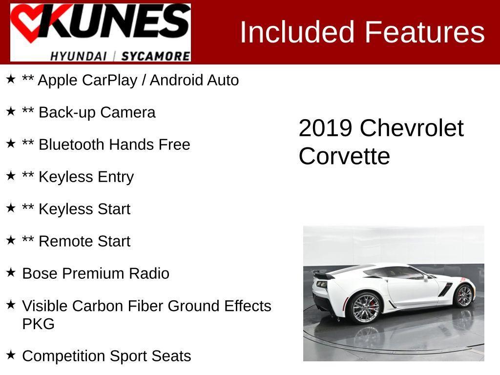 used 2019 Chevrolet Corvette car, priced at $77,894