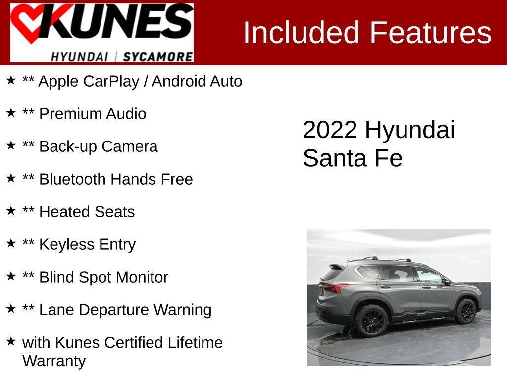 used 2022 Hyundai Santa Fe car, priced at $24,177