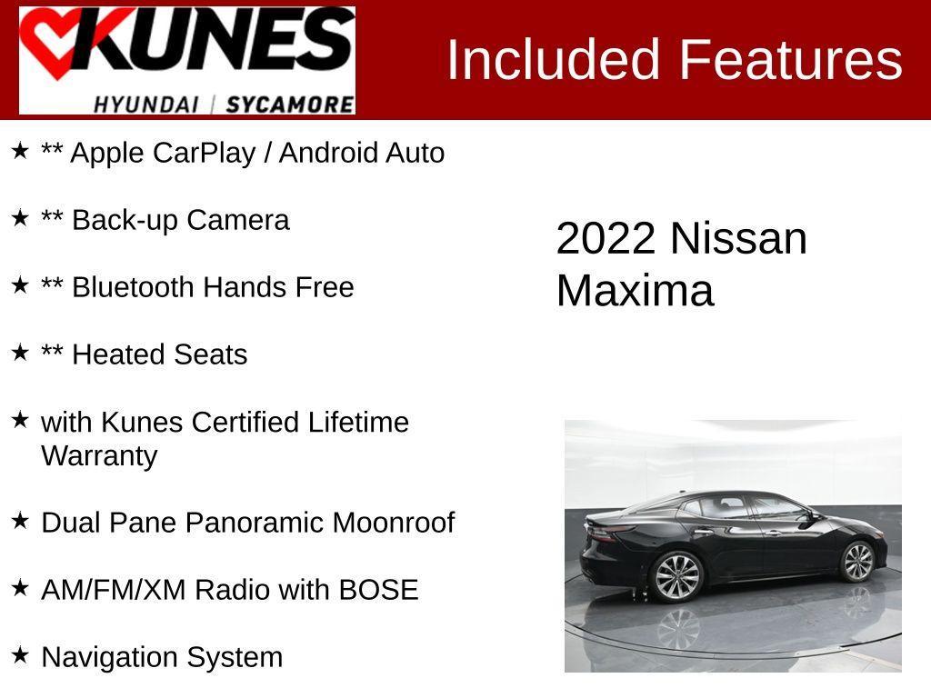 used 2022 Nissan Maxima car, priced at $27,577