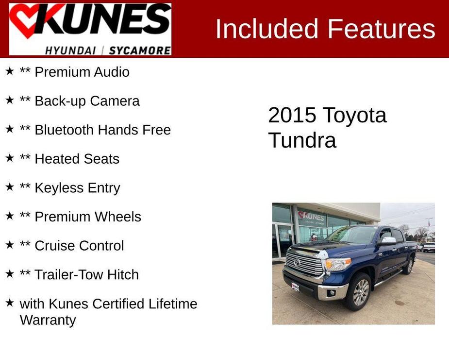 used 2015 Toyota Tundra car, priced at $30,777