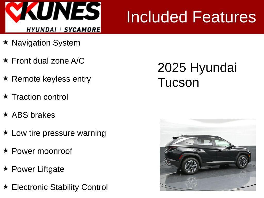 new 2025 Hyundai Tucson car, priced at $35,880