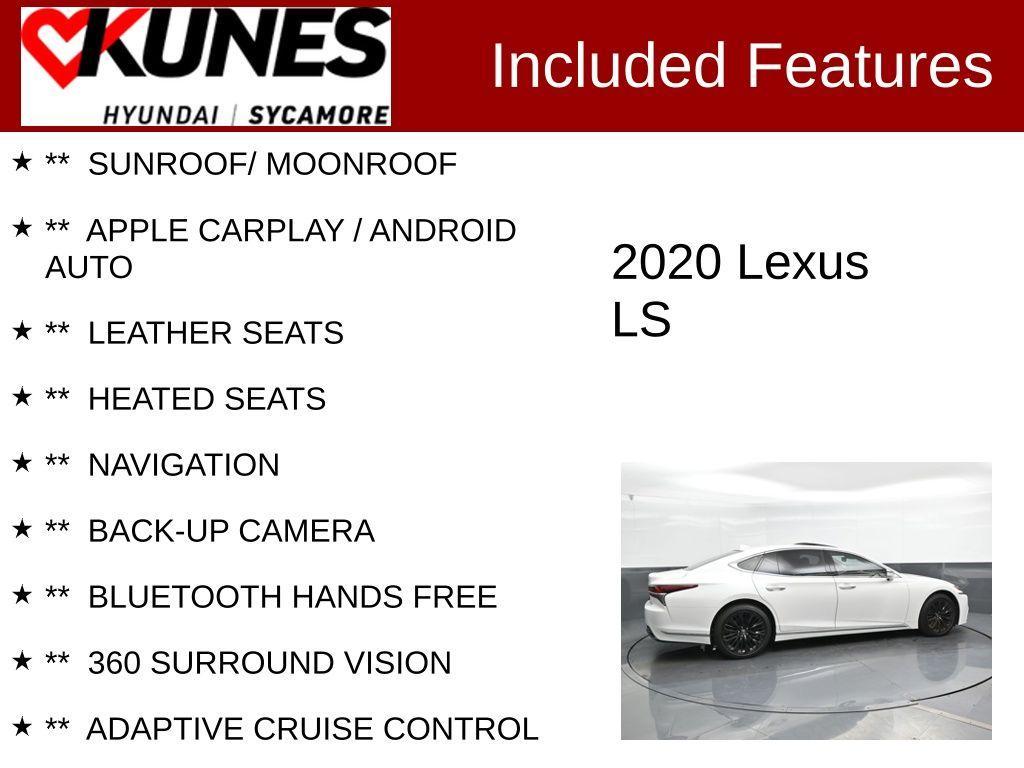 used 2020 Lexus LS 500 car, priced at $46,430
