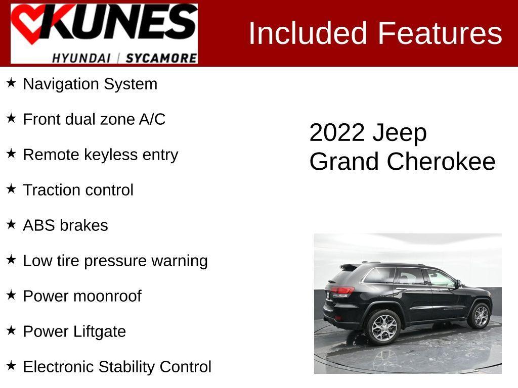 used 2022 Jeep Grand Cherokee WK car, priced at $31,916