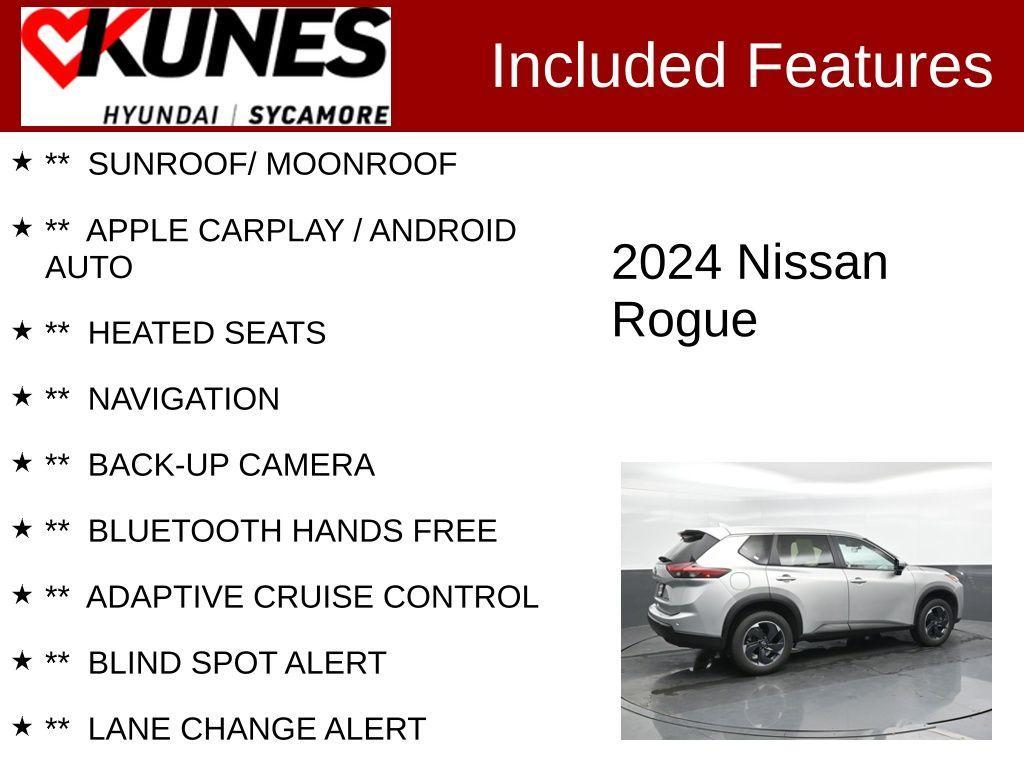 used 2024 Nissan Rogue car, priced at $21,457