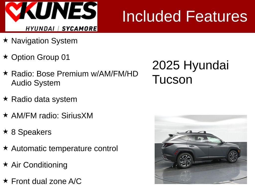 new 2025 Hyundai Tucson car, priced at $37,015