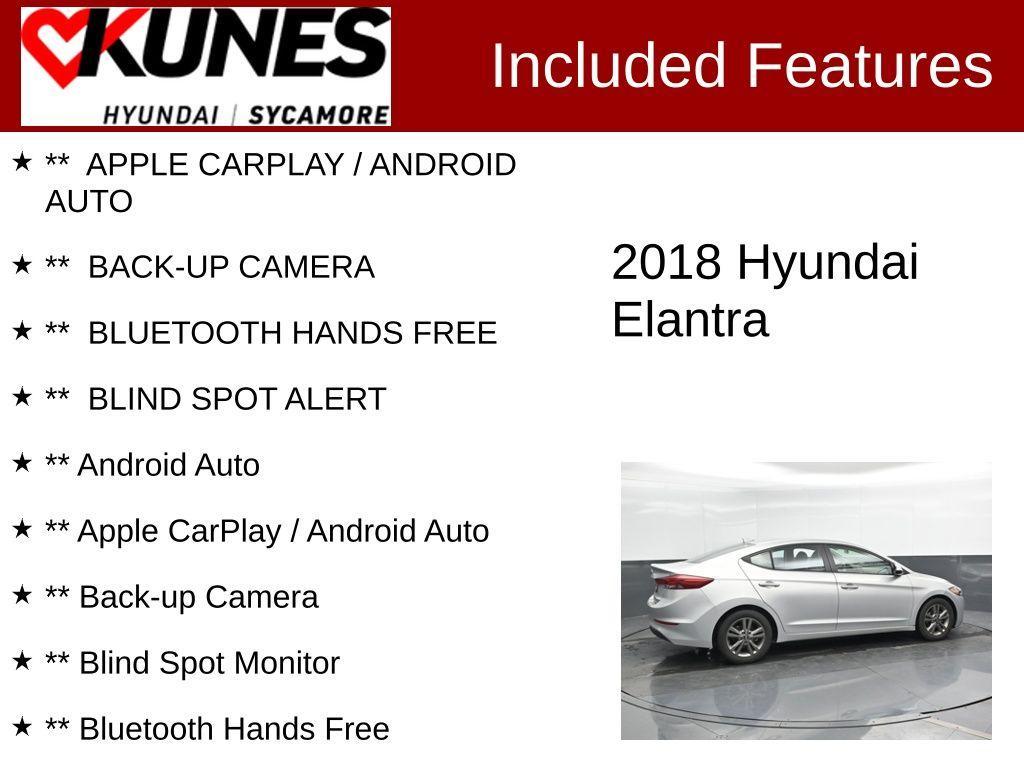 used 2018 Hyundai Elantra car, priced at $14,668