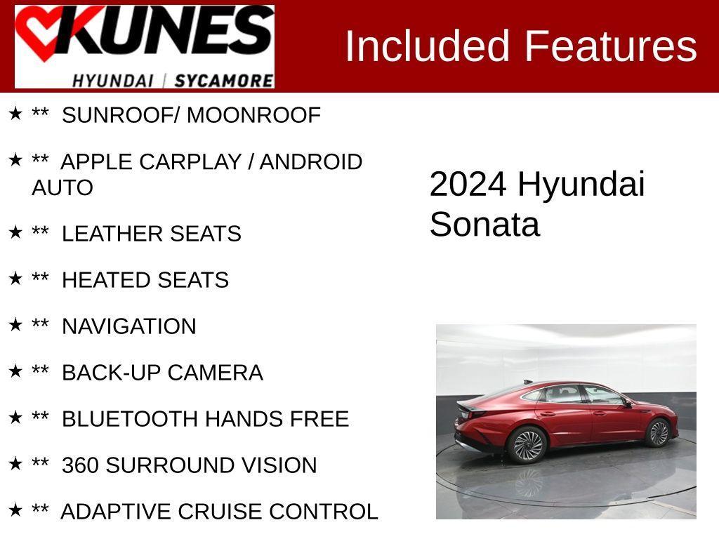 used 2024 Hyundai Sonata Hybrid car, priced at $29,972