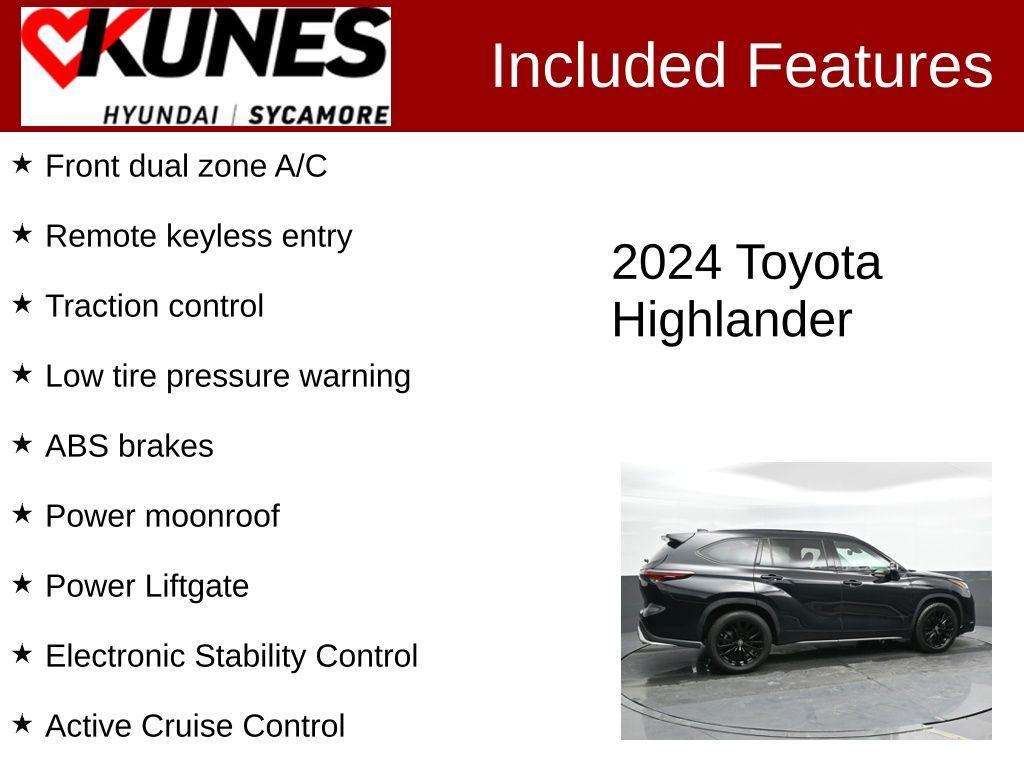 used 2024 Toyota Highlander car, priced at $39,943