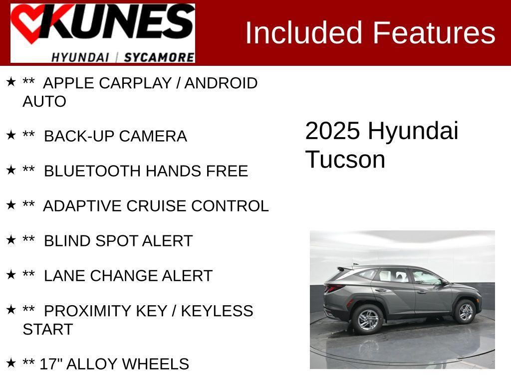 new 2025 Hyundai Tucson car, priced at $30,980