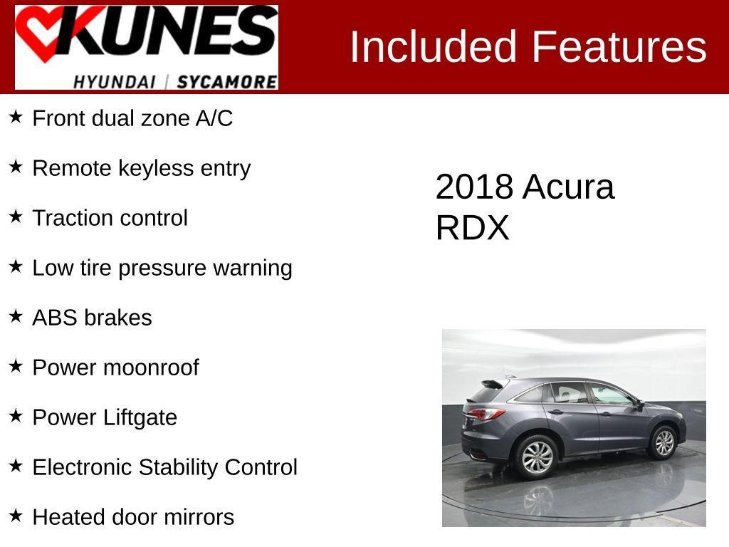 used 2018 Acura RDX car, priced at $13,502