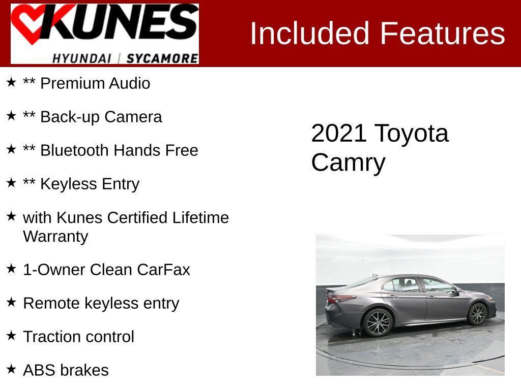 used 2021 Toyota Camry car, priced at $21,622