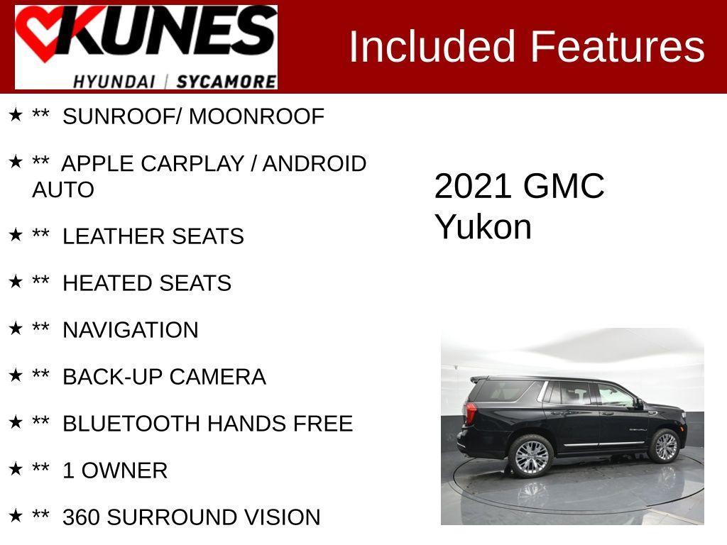 used 2021 GMC Yukon car, priced at $50,726