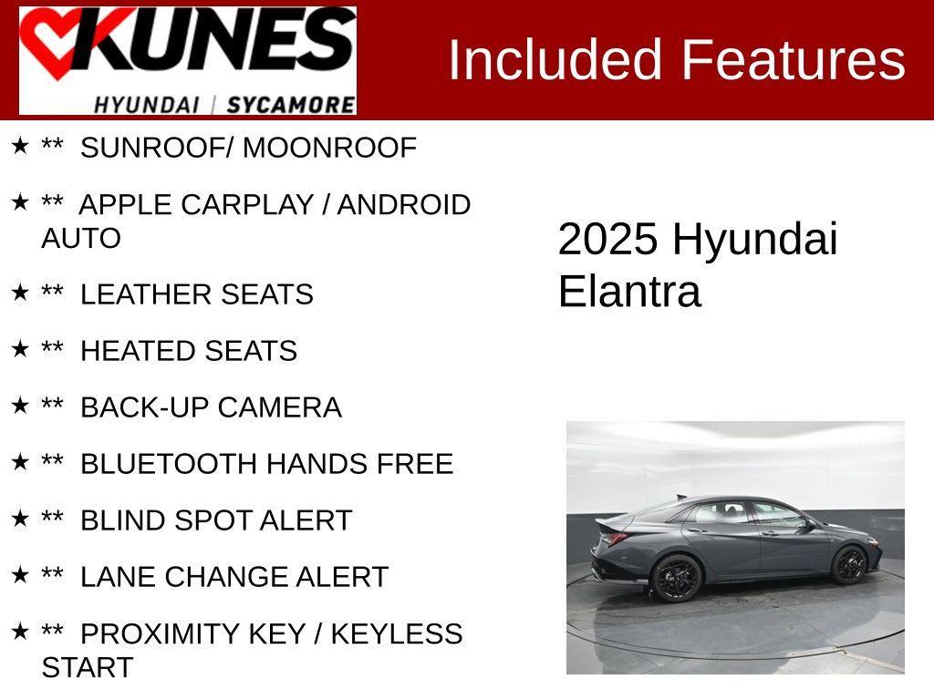 new 2025 Hyundai Elantra car, priced at $28,372