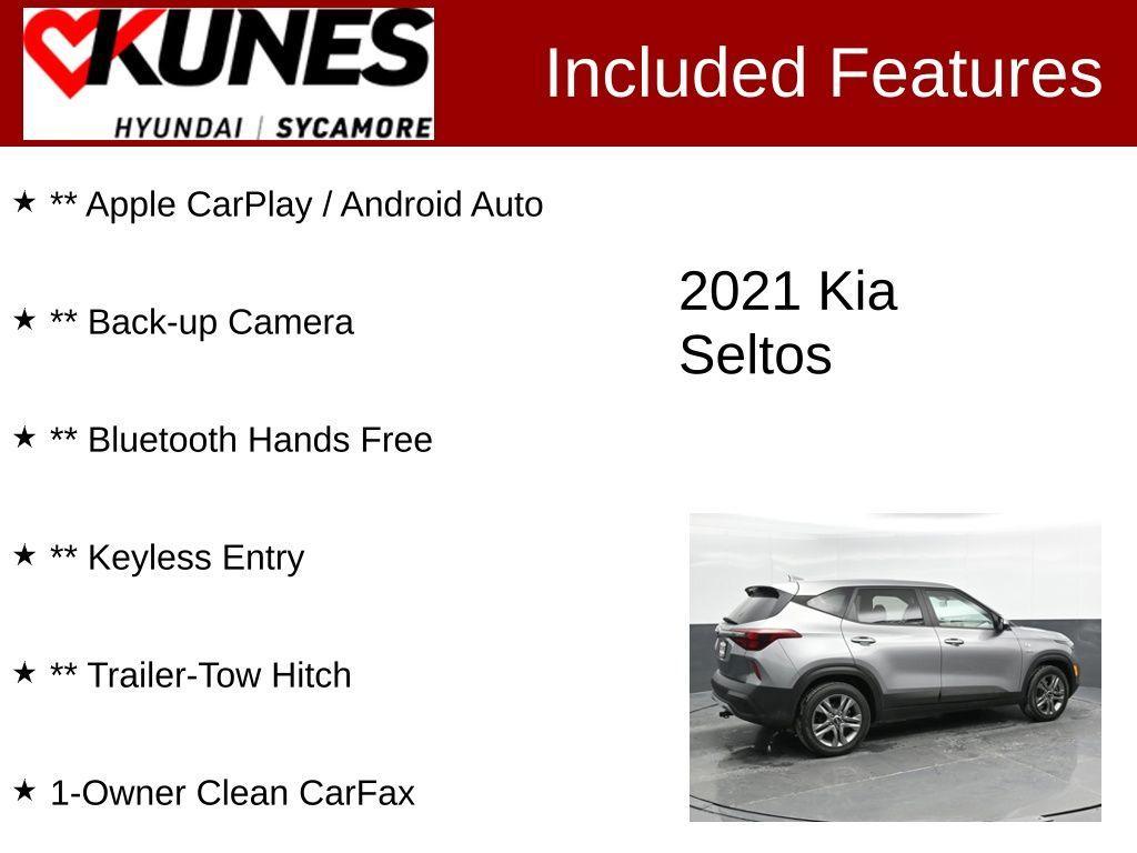 used 2021 Kia Seltos car, priced at $13,539