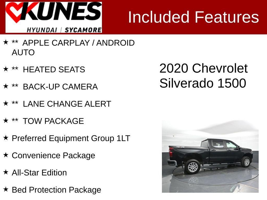 used 2020 Chevrolet Silverado 1500 car, priced at $29,741