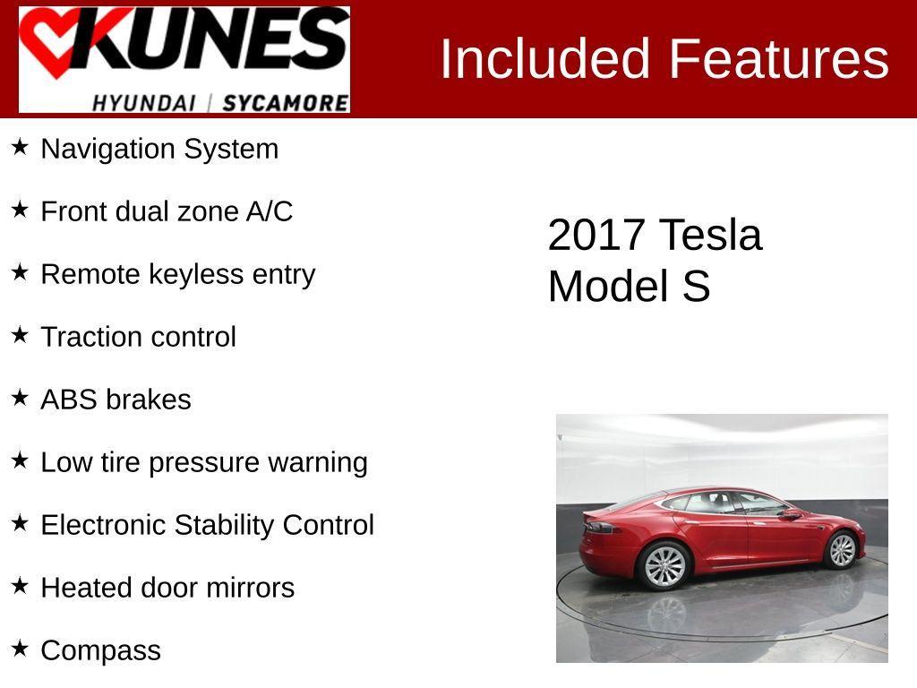 used 2017 Tesla Model S car, priced at $24,585