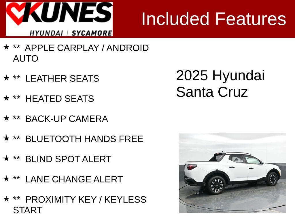 new 2025 Hyundai SANTA CRUZ car, priced at $28,991