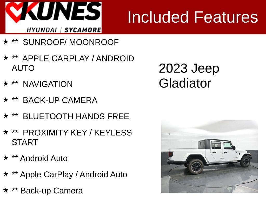 used 2023 Jeep Gladiator car, priced at $27,352