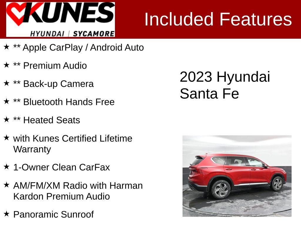 used 2023 Hyundai Santa Fe car, priced at $20,588