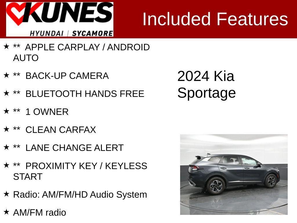 used 2024 Kia Sportage car, priced at $22,917