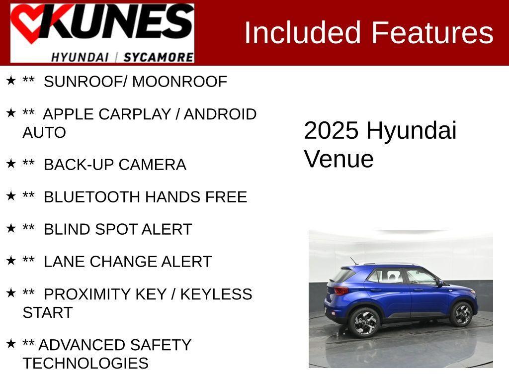 new 2025 Hyundai Venue car, priced at $23,413