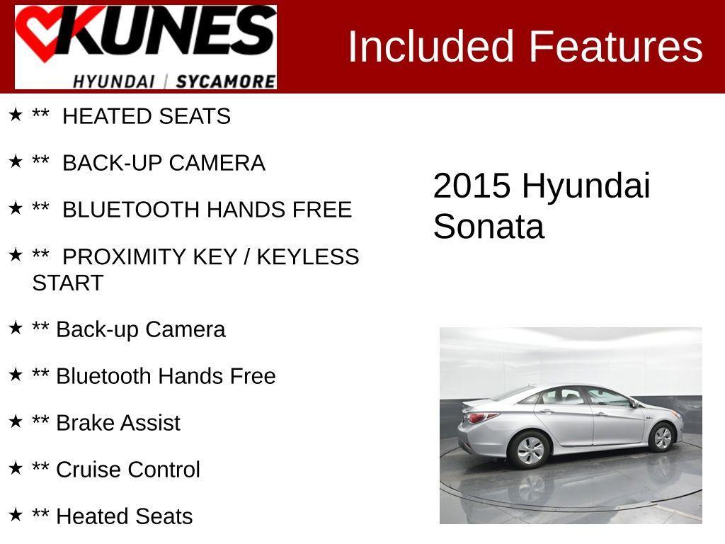 used 2015 Hyundai Sonata Hybrid car, priced at $12,011