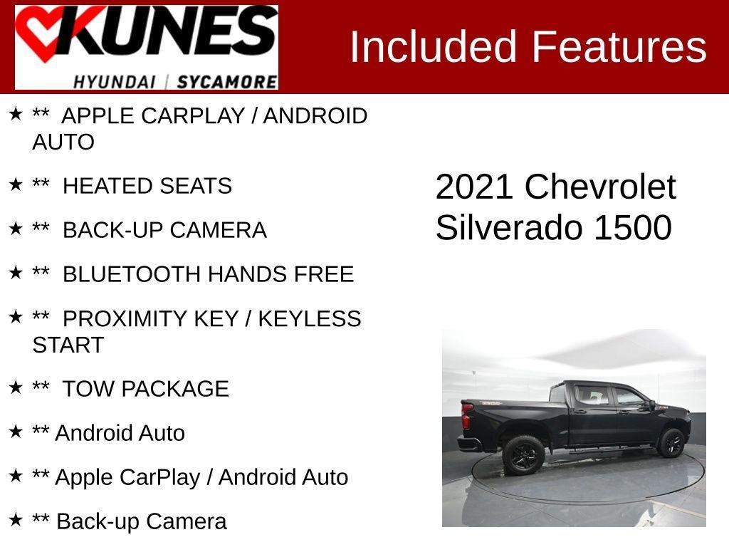 used 2021 Chevrolet Silverado 1500 car, priced at $38,388