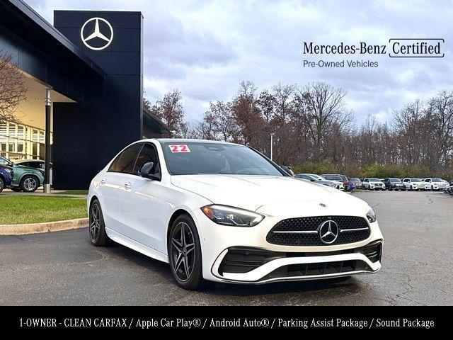 used 2022 Mercedes-Benz C-Class car, priced at $37,417