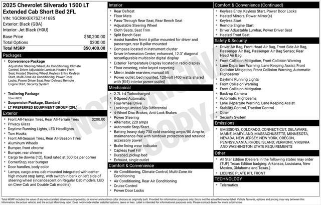 used 2025 Chevrolet Silverado 1500 car, priced at $47,675