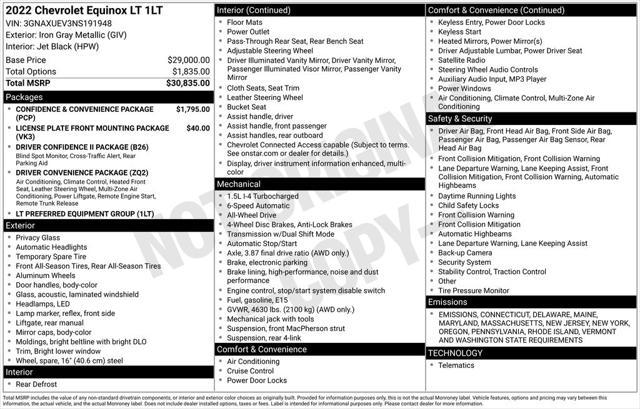 used 2022 Chevrolet Equinox car, priced at $22,998