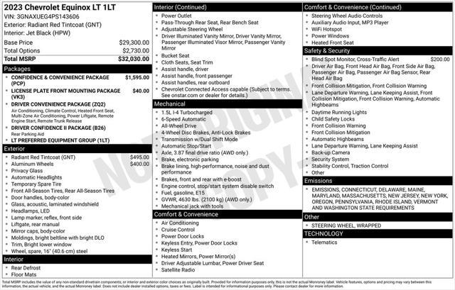 used 2023 Chevrolet Equinox car, priced at $24,498
