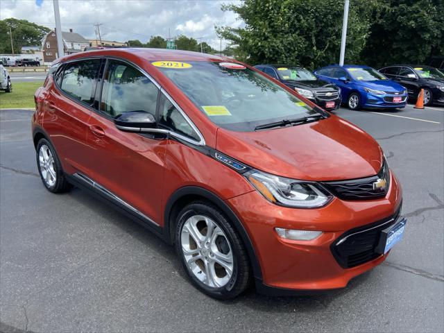 used 2021 Chevrolet Bolt EV car, priced at $18,998