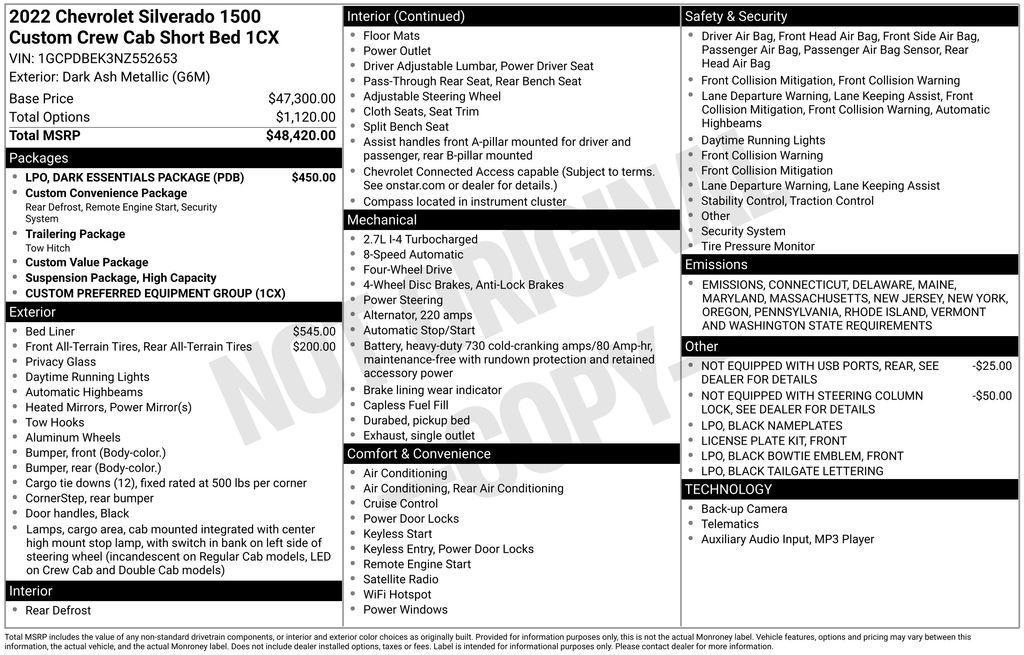 used 2022 Chevrolet Silverado 1500 car, priced at $34,995