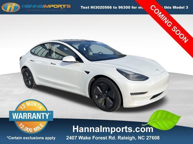 used 2021 Tesla Model 3 car, priced at $17,100