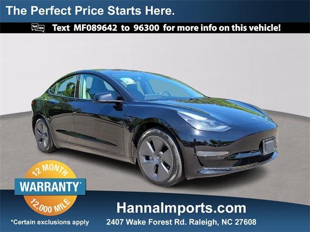 used 2021 Tesla Model 3 car, priced at $18,500