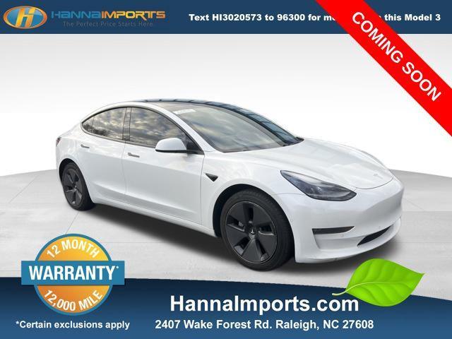 used 2021 Tesla Model 3 car, priced at $19,100