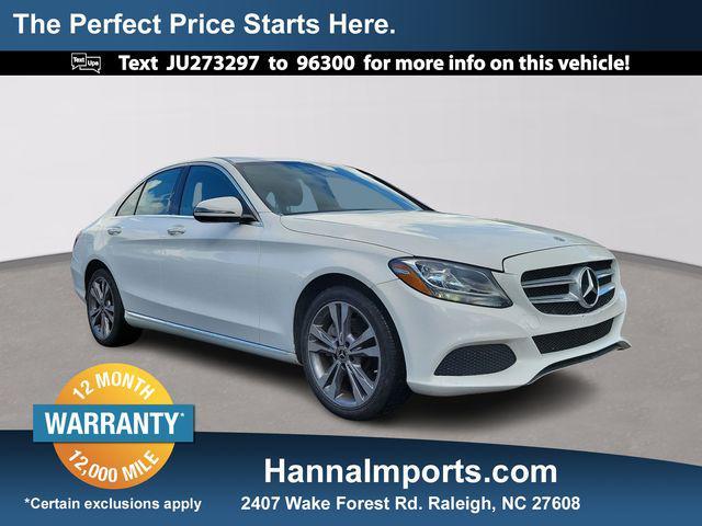 used 2018 Mercedes-Benz C-Class car, priced at $19,700